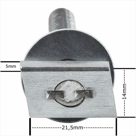 50x Hammerschrauben M8x40mm Hammerkopfschrauben Montageschiene