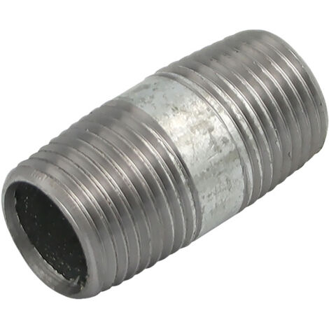 Rohrdoppelnippel 1/2 Zoll 21,3 x 40 mm DN15 Rohrnippel Langnippel (1/4)