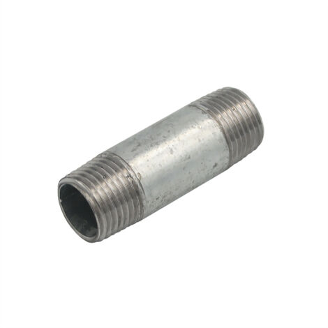 Rohrdoppelnippel 1/2 Zoll 21,3 x 60 mm DN15 Rohrnippel Langnippel (1/4)