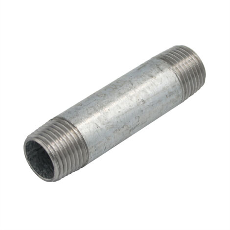 Rohrdoppelnippel 1/2 Zoll 21,3 x 80 mm DN15 Rohrnippel Langnippel (1/4)