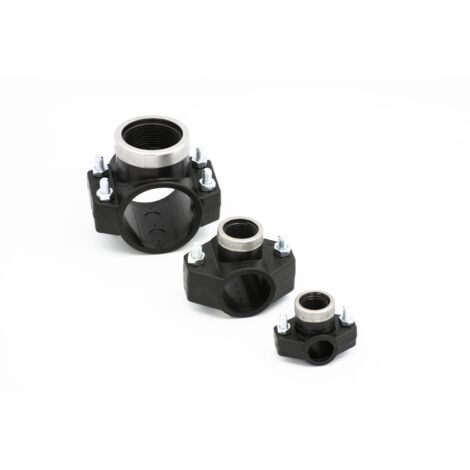 PE Rohr Anbohrsattel 63 mm x 1/2 Zoll Innen-Gewinde Anbohrschelle Anbohrschellen
