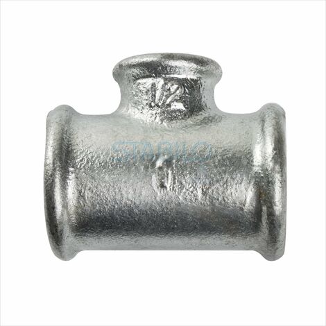 Temperguss T-Stück 1 x 3/4 x 1 Zoll reduziert Fitting Gewindefitting