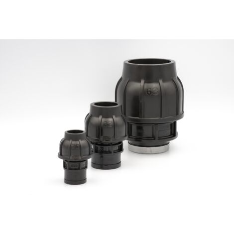 PE Rohr Verschraubung 63mm x 1 1/4" Innengewinde Anschluss Übergang (1/5)