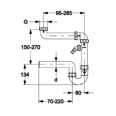 Raumsparsiphon Zoll X Dn Mm Raumsparsifon Siphon Sifon Ger Teanschlu