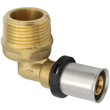 Pipetec Pressfitting Winkel Übergang 16x2 mm 3/4 Zoll AG TH Kontur