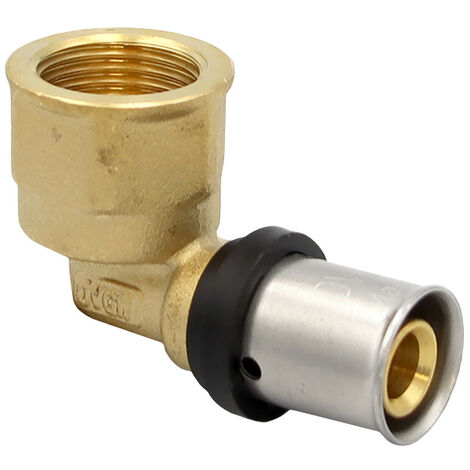 Pipetec Pressfitting Winkel Übergang 16x2 mm 1/2 Zoll AG TH Kontur