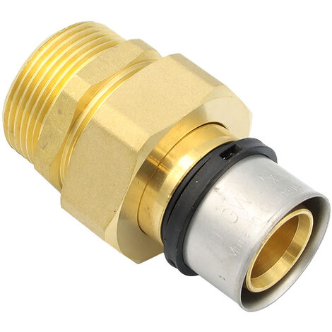 Pipetec Pressfitting Verschraubung 32x3 mm 1 1/4 Zoll AG TH Kontur (1/5)