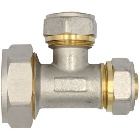 Klemmring Schraubfitting T-Stück reduziert 32x20x20 mm Verbundrohr (1/5)