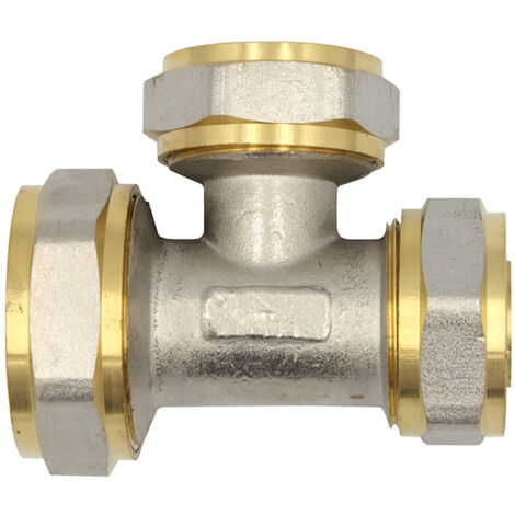 Klemmring Schraubfitting T-Stück reduziert 32x26x26 mm Verbundrohr (1/5)