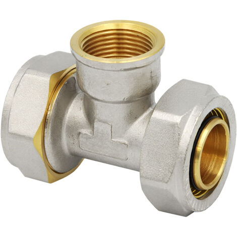 Klemmring Schraubfitting T-Stück 32x3 mm 3/4 Zoll Innengewinde (1/5)