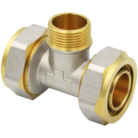 Klemmring Schraubfitting T-Stück 32x3 mm 3/4 Zoll Aussengewinde (1/5)