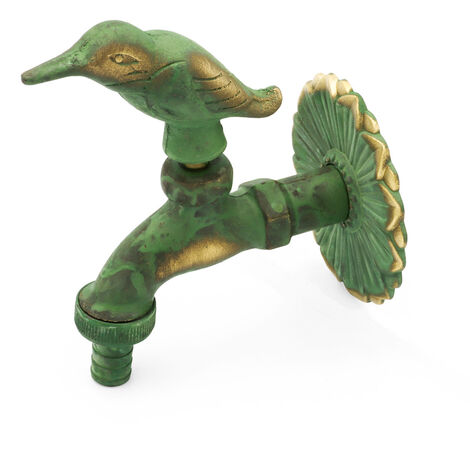 Nostalgie Auslaufventil Vogel 1/2 Zoll patiniertes Messing (1/2)
