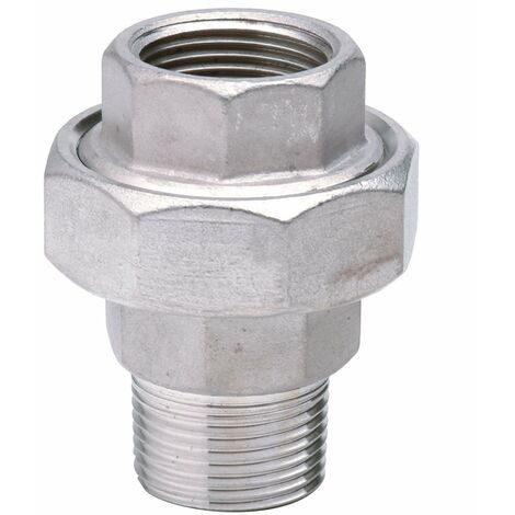 Edelstahl Fitting 341 Verschraubung 1/2 Zoll IG/AG konisch