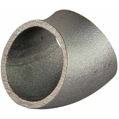 Schweissbogen 1/2 Zoll 21,3mm 45° kurz DN15 Rohrbogen schwarz (1/5)