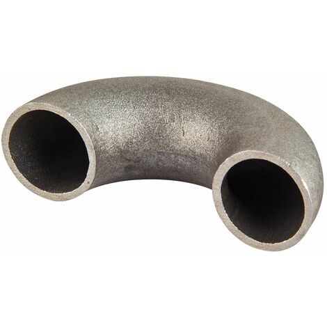 Schweissbogen 1 1/4 Zoll 42,4mm 180° kurz DN32 Rohrbogen schwarz (1/5)
