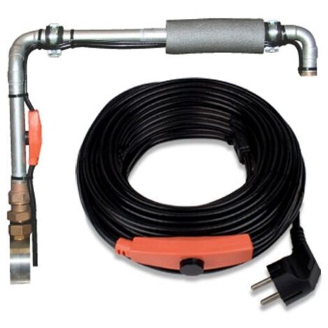 Frostschutz-Heizleitung 2m mit selbstregulierendem Thermostat 32 Watt Heizkabel