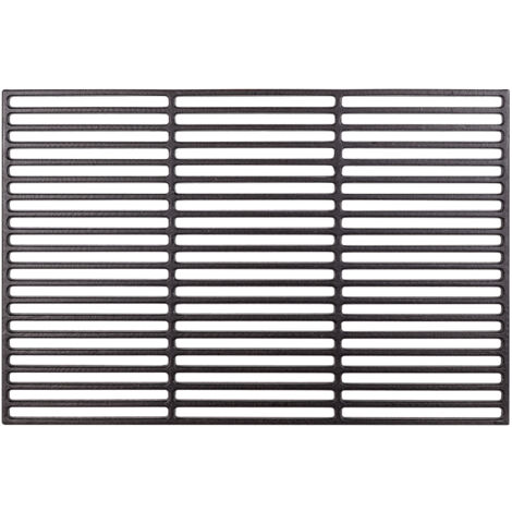 Grillrost Gusseisen eckig 60x40 cm emailliert Grillgitter Gussrost, Grillauflage