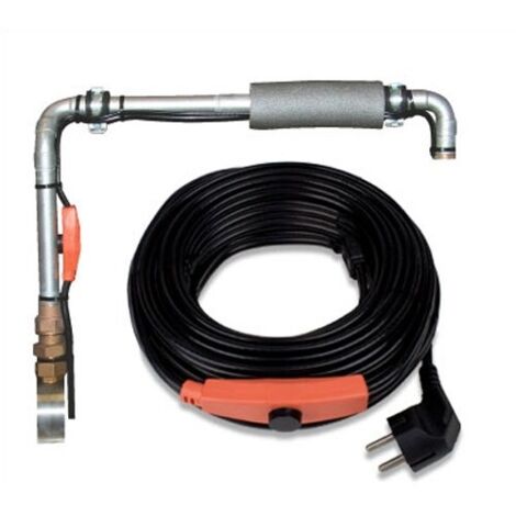 Frostschutz-Heizleitung 12 m mit selbstregulierendem Thermostat 192 W Heizkabel