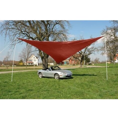 Sonnensegel dreieckig 5x5x5 m rot (1/3)