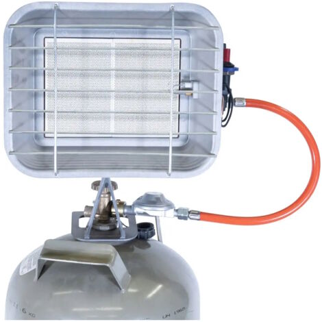 Güde Gasheizer Eco4,4kW Heizstrahler Gasgerät Piezo Zündung Schlauch Druckregler (1/5)