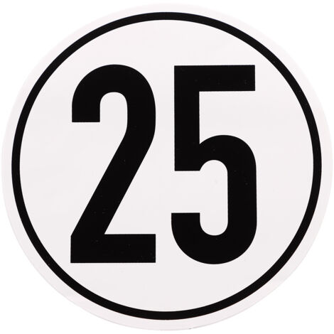 Geschwindigkeitsschild 25 km/h D= 200mm Aluminium (1/2)