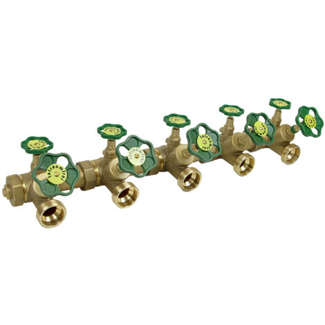 ATV-Kompaktwasserverteiler 1 1/4" x 1 1/2" steigende Spindel
