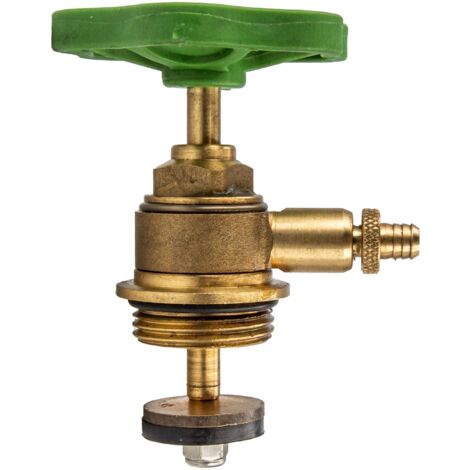 Durchgangsventil-Oberteil mit Entleerung + steigende Spindel 1/2" - 1" (1/5)