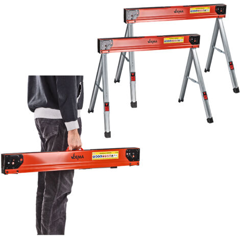 2x Multifunktions Arbeitsbock DAB590H Falt Sägebock klappbar 500kg Klappbock (1/5)