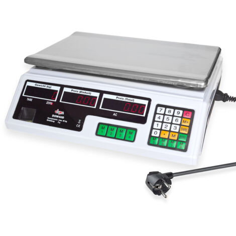 Obstwaage Ladenwaage Industriewaage Marktwaage Preiswaage Digital Waage 40KG/2G
