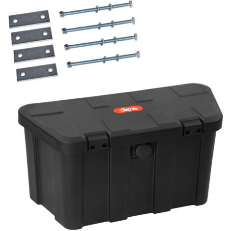 Anhänger Deichselbox Anhängerbox Staukiste schwarz 150 kg 45 l mit Zahlenschloss (1/5)