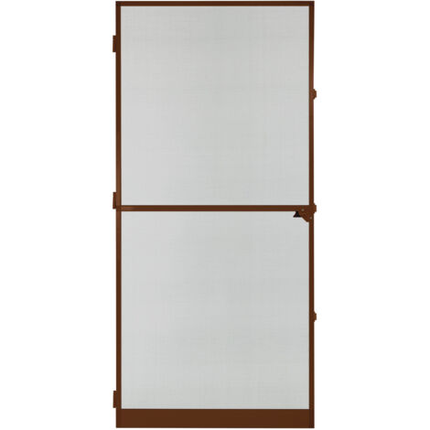 Alu Fliegengitter-Tür 95x210 cm braun