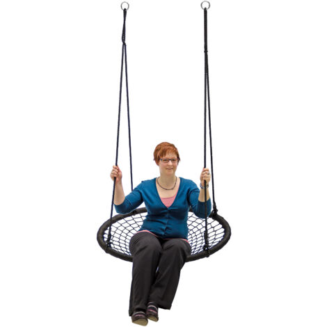 Nestschaukel Ø100cm 150kg Tellerschaukel Rundschaukel Netzschaukel Spider 1000 (1/5)