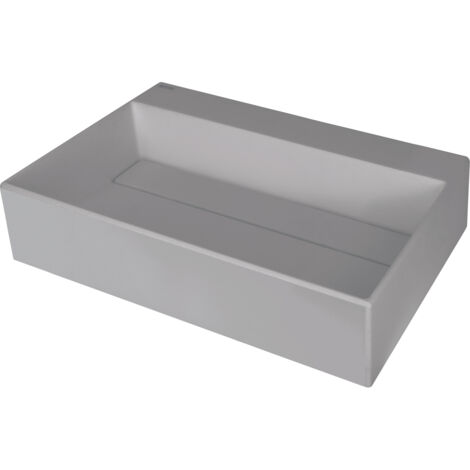 Graues Aufsatzwaschbecken in Granitoptik "Correo" (1/4)