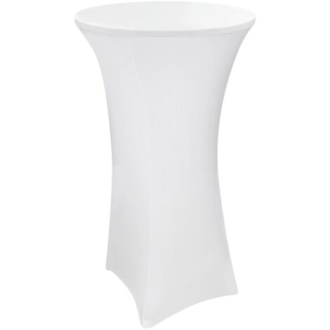 Stehtischhusse 70x120 cm weiß (1/3)