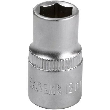 Tivoly Stecknuss 1/2 Zoll - Sechskant, Phosphat Schwarz, Cr-Mo-Stahl, Für Hand- & Druckluftschlüssel