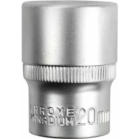 Rhino 9132 Sechskant-Stecknuss Kurz, 20 Mm, 1/2" Antrieb – Für Schrauben & Muttern