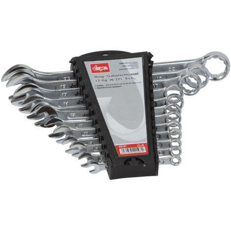 Doppel Ringschlüssel / Ringschlüsselsatz, von 6-22 mm, 12-tlg. Set, aus CRV (1/3)