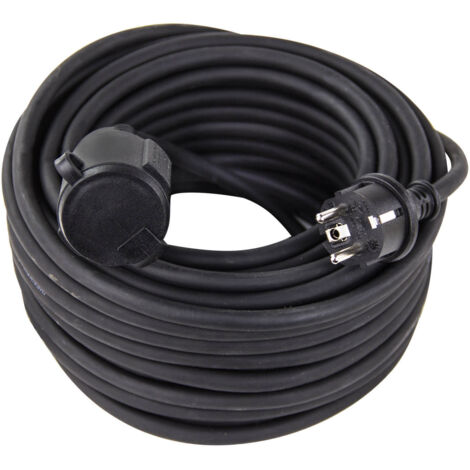 Verlängerungskabel 20m H07RN-F 3x1,5mm² schwarz IP44 Stromkabel Verlängerung