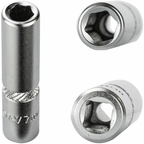 Steckschlüsseleinsätze 1/2" 17mm – 6-kant Stecknüsse Kurz Aus Chrom-Vanadium-Stahl – BOLTER Markenqualität