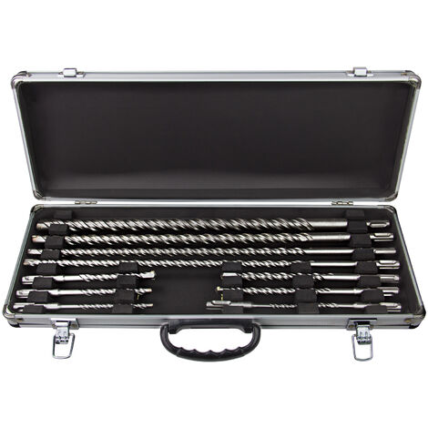 Steinbohrer Betonbohrer Set 11 teilig Hammerbohrer SDS-Plus Bohrer Satz lang