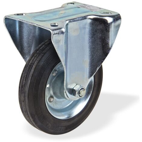 Transportrolle Bockrolle gummiert d=160 mm bis 145 kg Gummirolle Lastrolle (1/2)