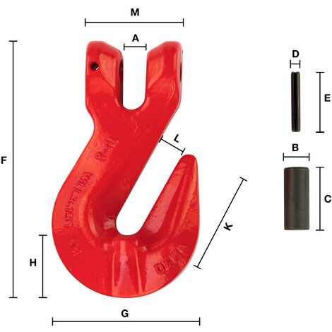 Forstkette Rückekette 10 Mm – 6300 DaN, Nutzlänge 3 M, GK8, Schwarz, EN818-2, Mit Forsthaken & Aufhängering Forstkette Rückekette 10 Mm – 6300 DaN, Nutzlänge 3 M, GK8, Schwarz, EN818-2, Mit Forsthaken & Aufhängering