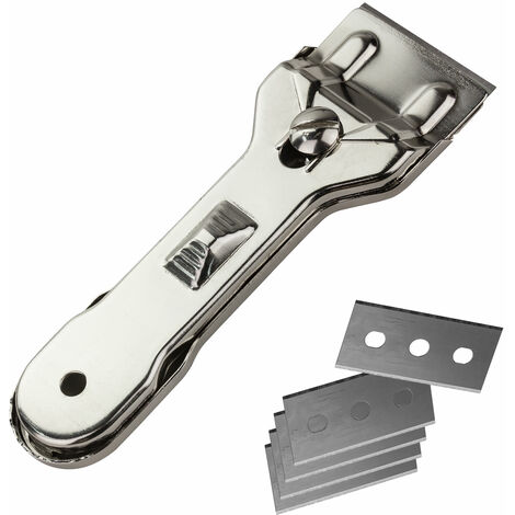 Glasschaber Ceranfeldschaber Kochfeldschaber Schaber mit 5 Ersatzklingen Klingen (1/3)