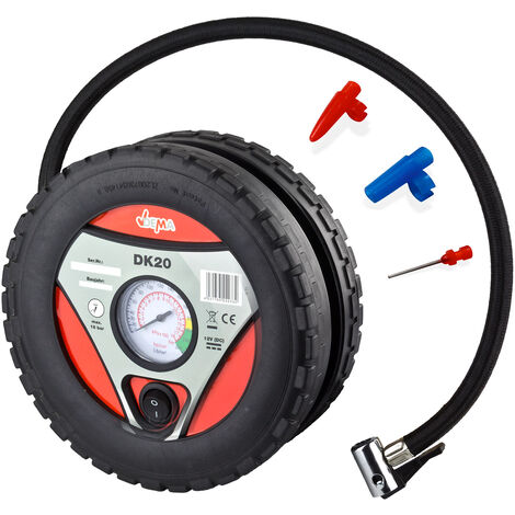 12V Mini Kompressor Reifenkompressor DK20 für Auto Kfz PKW Fußball Luftmatratze (1/5)