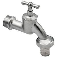 Messing Ventilauslaufhahn Wasserhahn 3/4 Zoll DN20 mit Schlauchtülle