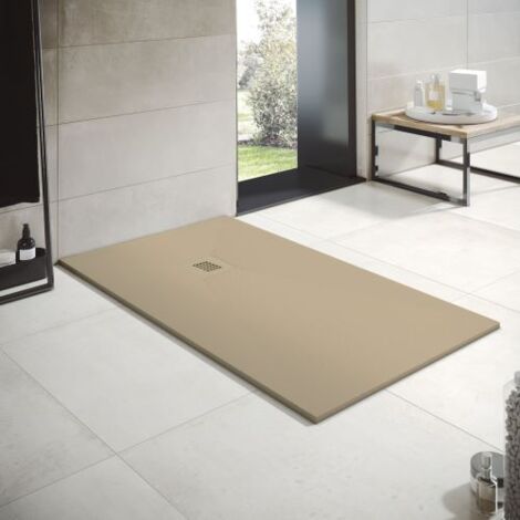 Plato de ducha Resina 90x90cm Moka Ral-1019 (1/5)