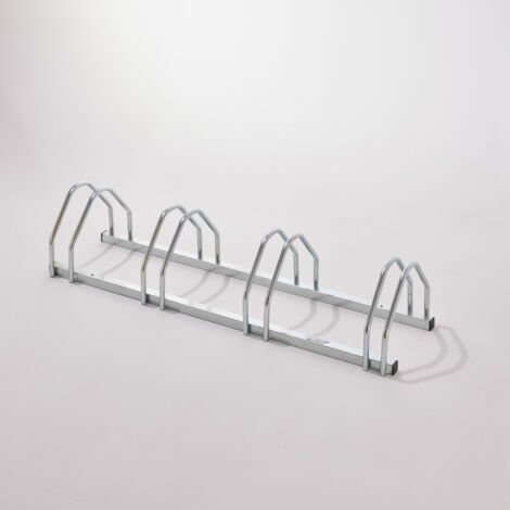 Mottez – Râtelier 4 vélos – Supports coniques pour pneus 40 à 70 mm – Tube acier Ø 16 mm – Charge maximale 60 kg (1/5)