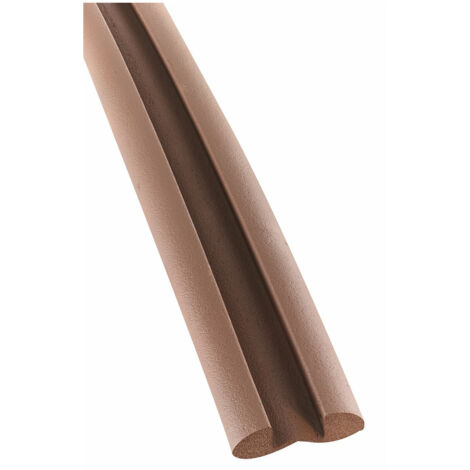 Mottez – Boudin de porte marron – Matériaux résistants pour usages intérieurs et extérieurs – Fixation simple et rapide – Longueur 90 cm