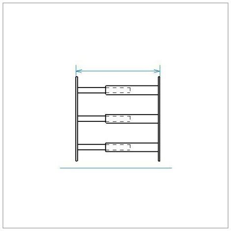 Mottez – Barreaux de sécurité télescopiques 55 à 103 cm – Tube carré 16 mm – Finition laquée noire – Installation facile sans soudure (1/4)