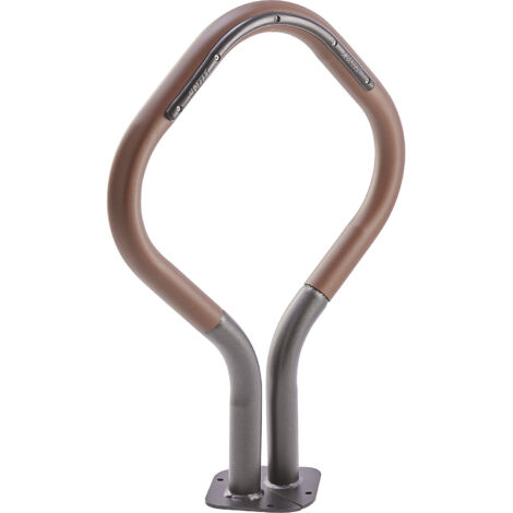 Mottez, Support cycles, 2 emplacements, peint brun rouille, (1/5)